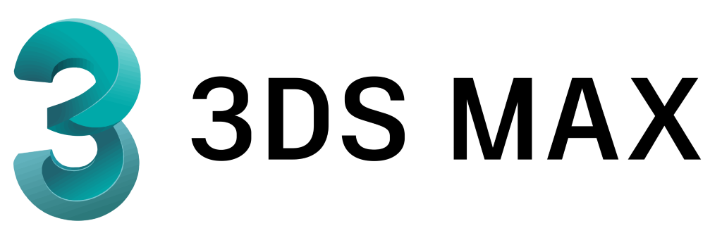 3DS Max logo, transparent, .png