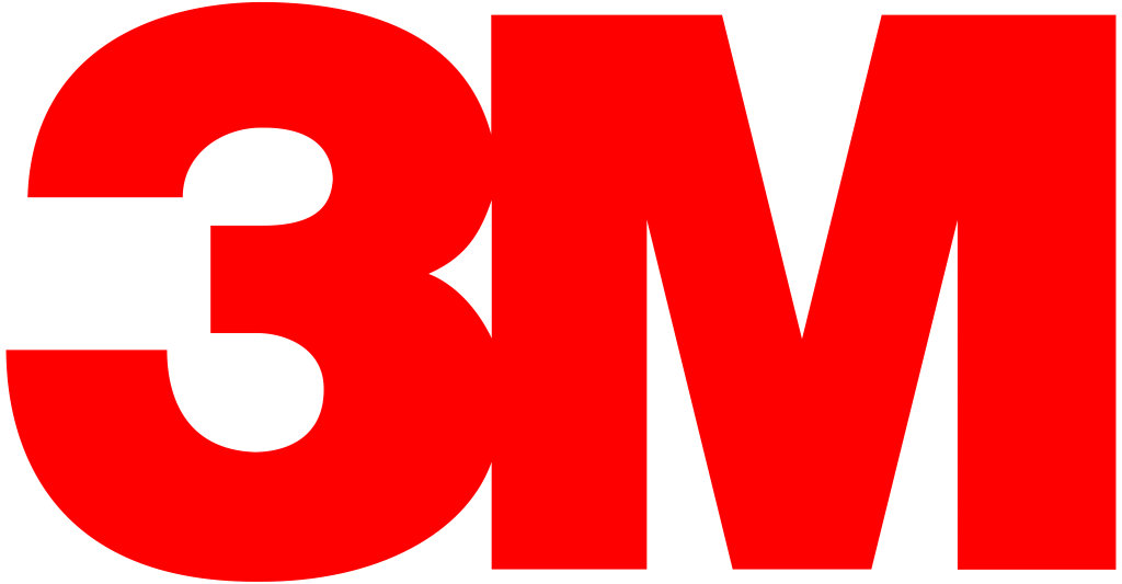 3M logo, .png, white