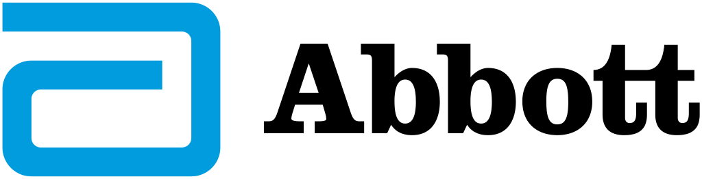 Abbott logo, white, png