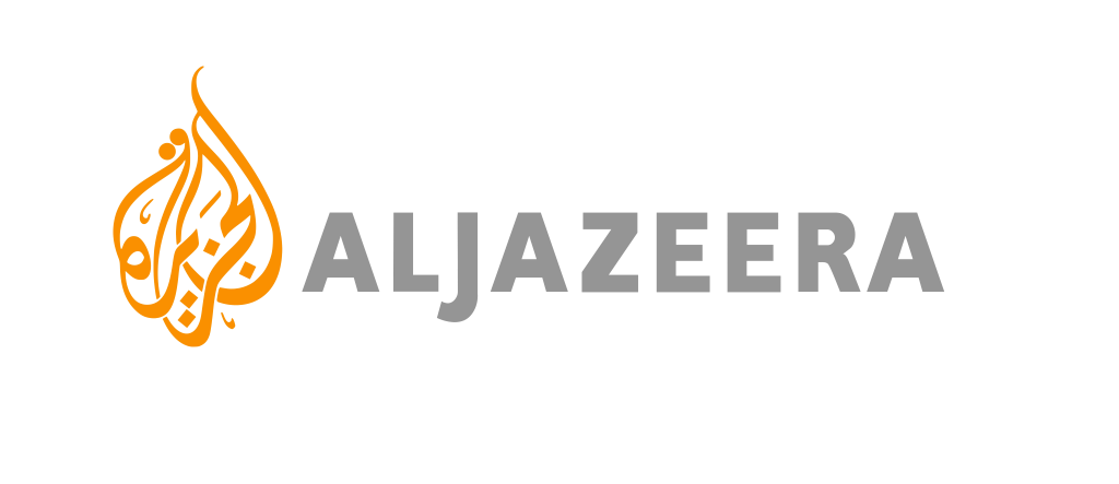 Al Jazeera logo, transparent, gray, yellow .png