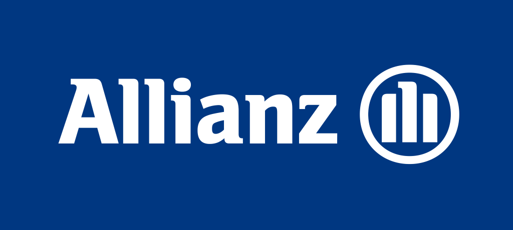 Allianz logo, .png, white-blue, logotype
