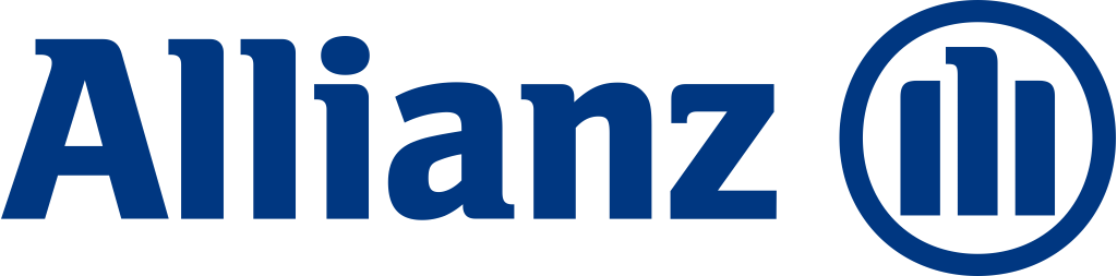 Allianz logo, .png, white, logotype
