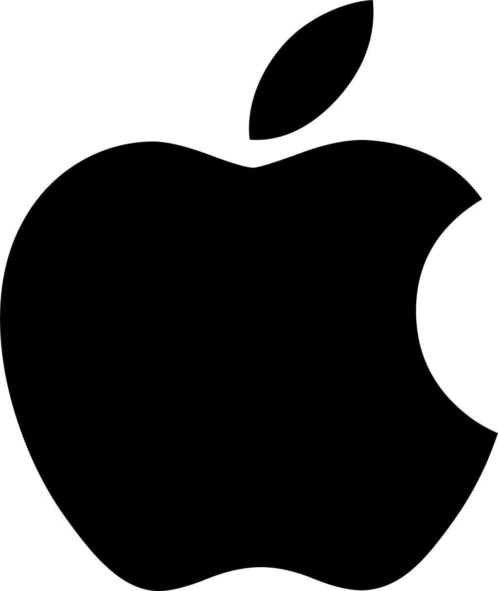 Apple logo (png, transparent)