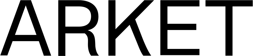 ARKET logo, white, .png