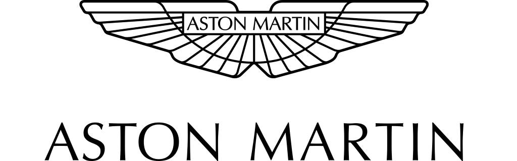 Aston Martin logo, white, .png