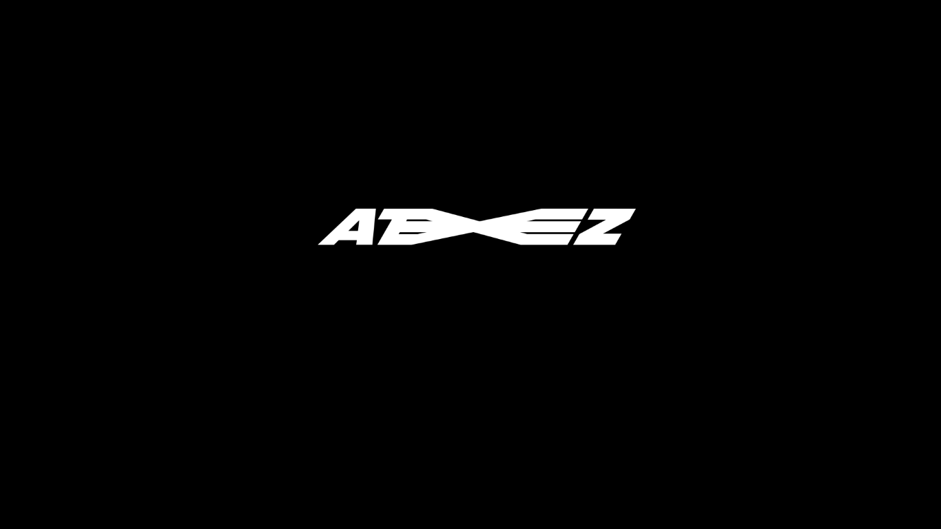 Ateez wallpaper, logo, black, white, .png