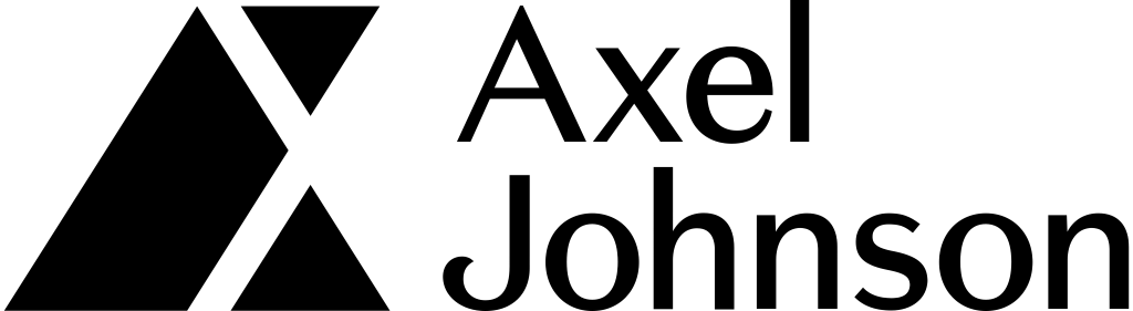 Axel Johnson logo, white, .png