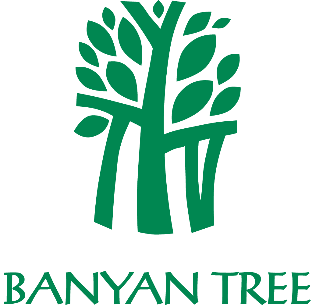 Banyan Tree logo, wordmark, transparent, png