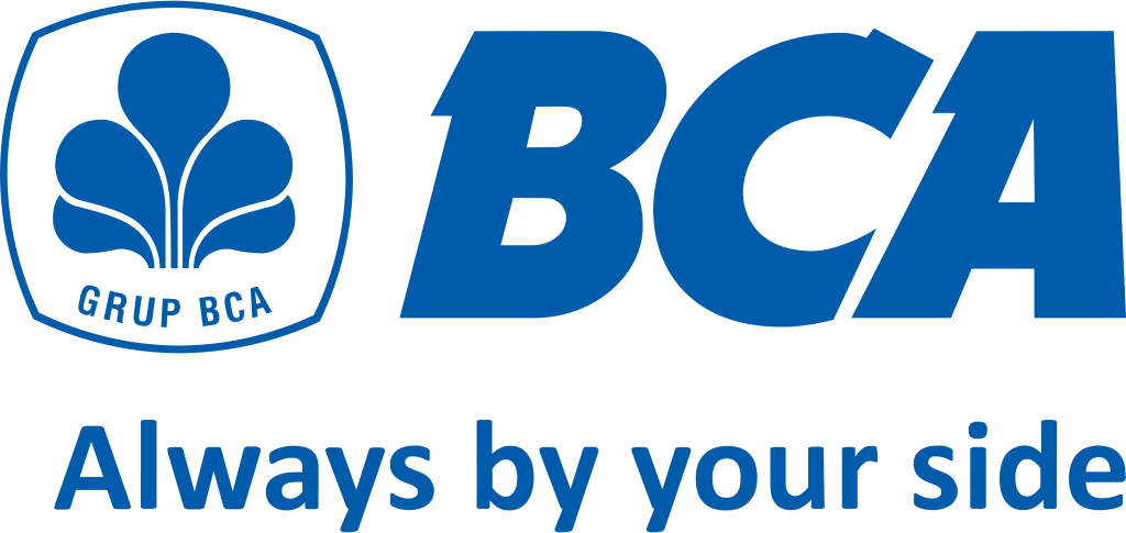BCA (Bank Central Asia) logo, white, .png