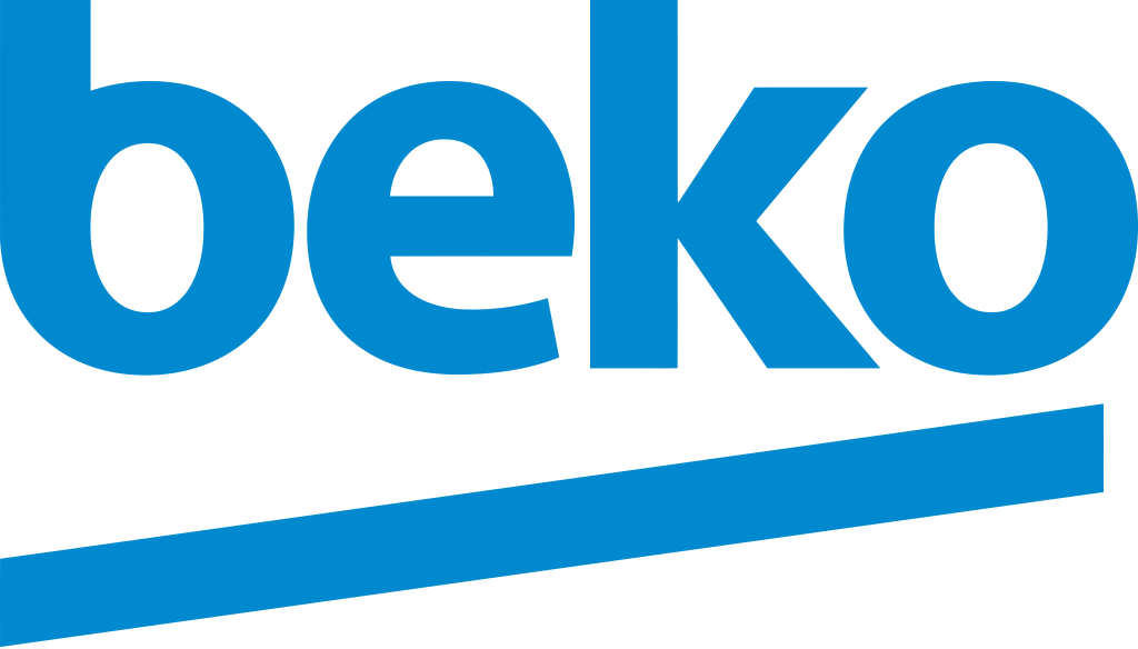 Beko logo, white, .png