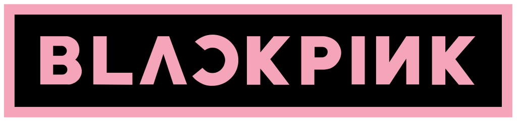 Blackpink logo, transparent, .png, black, pink