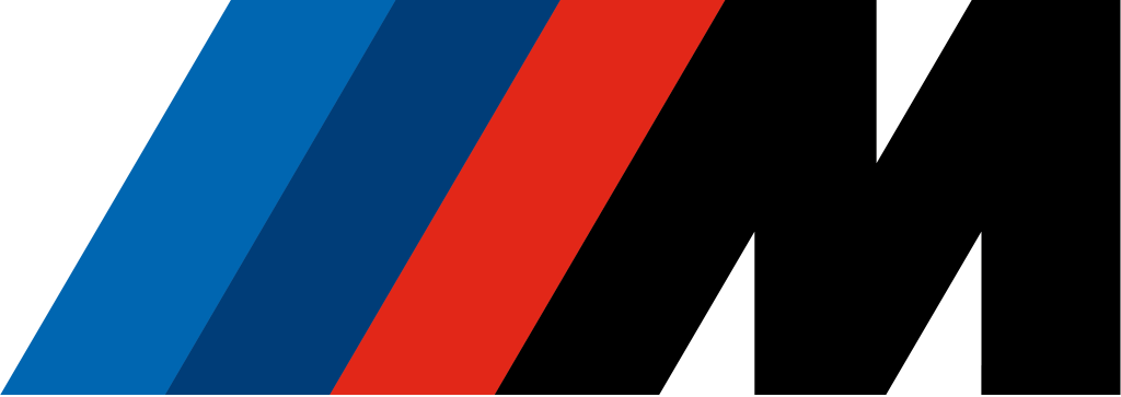 BMW M logo, transparent, black .png