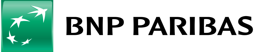 BNP Paribas logo, white, .png