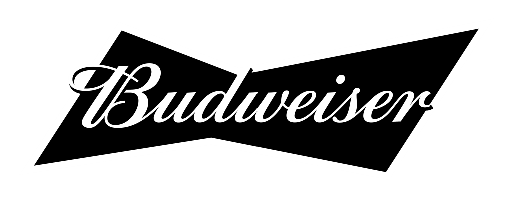 Budweiser logo, black, .png