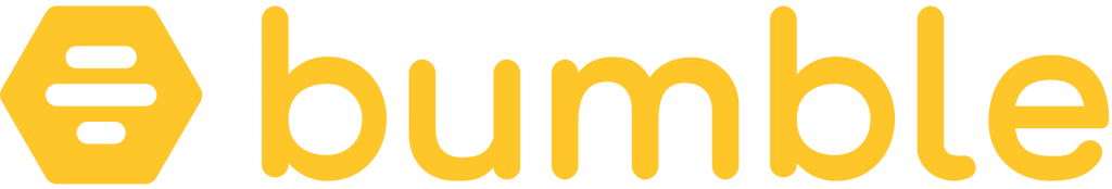 Bumble logo, transparent, .png