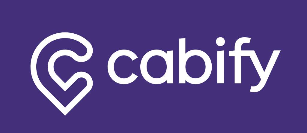 Cabify logo, logotype, purple, png