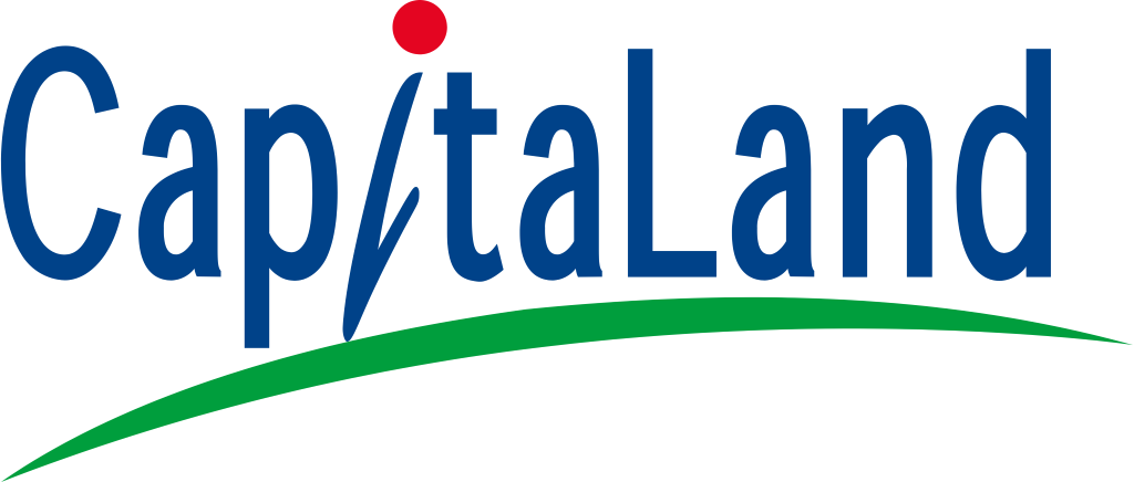 CapitaLand logo, wordmark, white, png