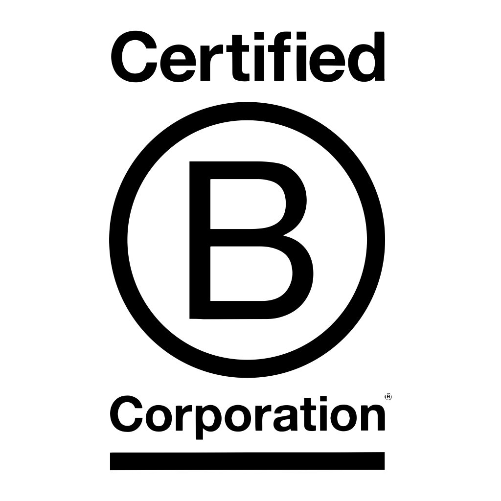 Certified B Corporation logo, white, .png