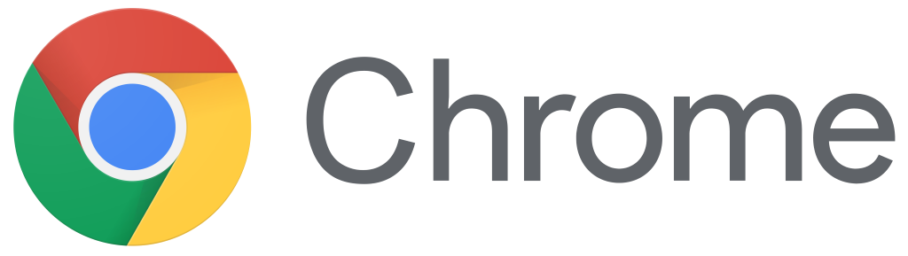 Chrome logo wordmark, icon, transparent, .png
