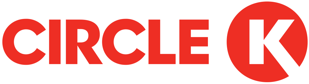 Circle K logo, white, .png