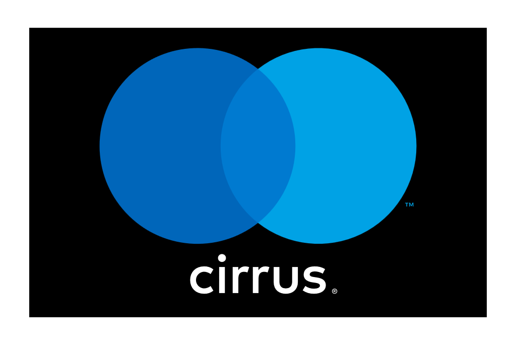 Cirrus logo, black, transparent, .png