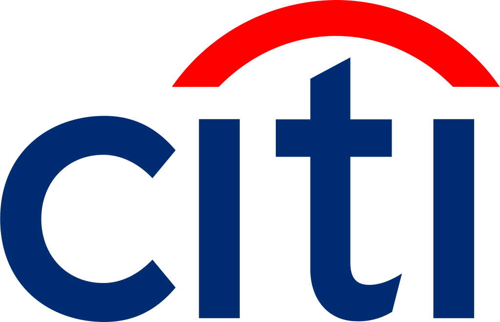 Citi (Citibank) logo, white, .png