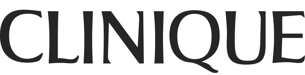 Clinique logo, .png, white