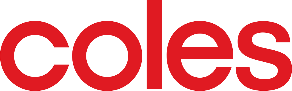 Coles logo, wordmark, transparent, .png