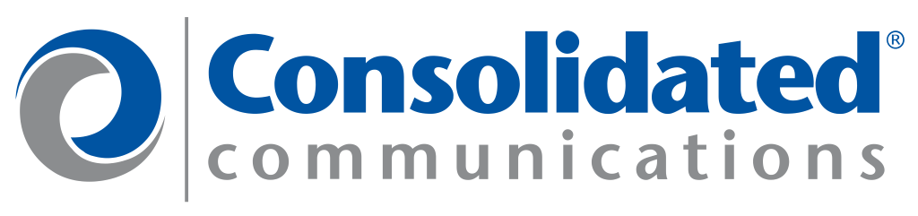 Consolidated Communications logo, white, .png
