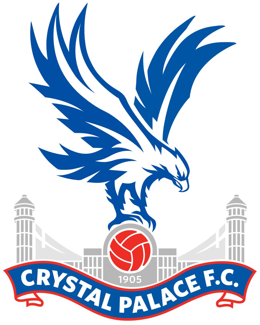 Crystal Palace F.C. Logo, transparent, .png