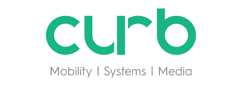Curb Mobility logo (Mobility, Systems, Media), wordmark, transparent, .png