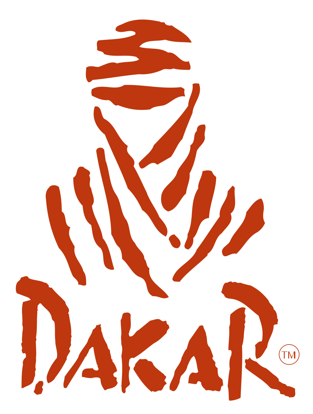 Dakar Rally logo, white, .png