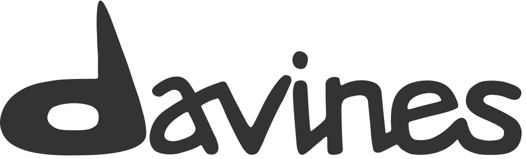 Davines logo, wordmark, transparent, .png