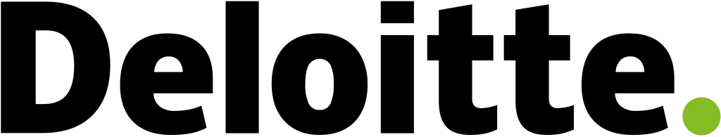 Deloitte logo, logotype, white, .png