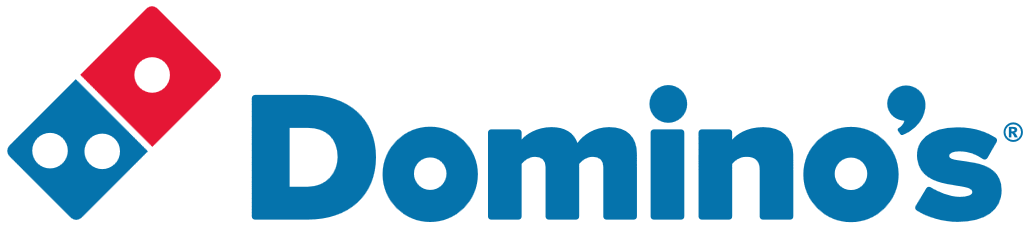 Domino's Pizza logo, horizontal, transparent, .png