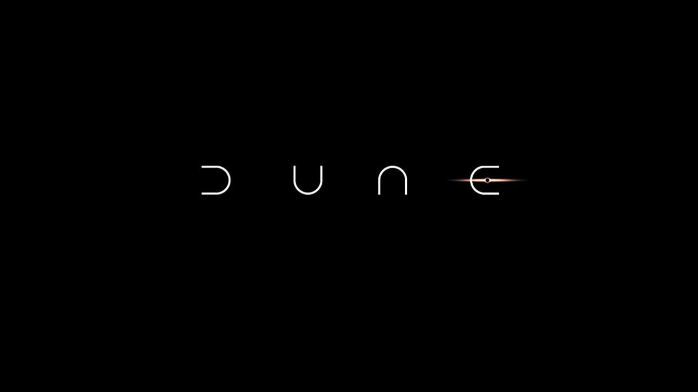 Dune movie wallpaper, logo, black, white, .png