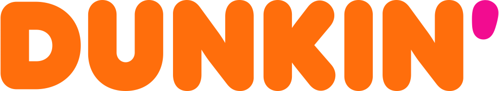 Dunkin’ Donuts logo, white, .png