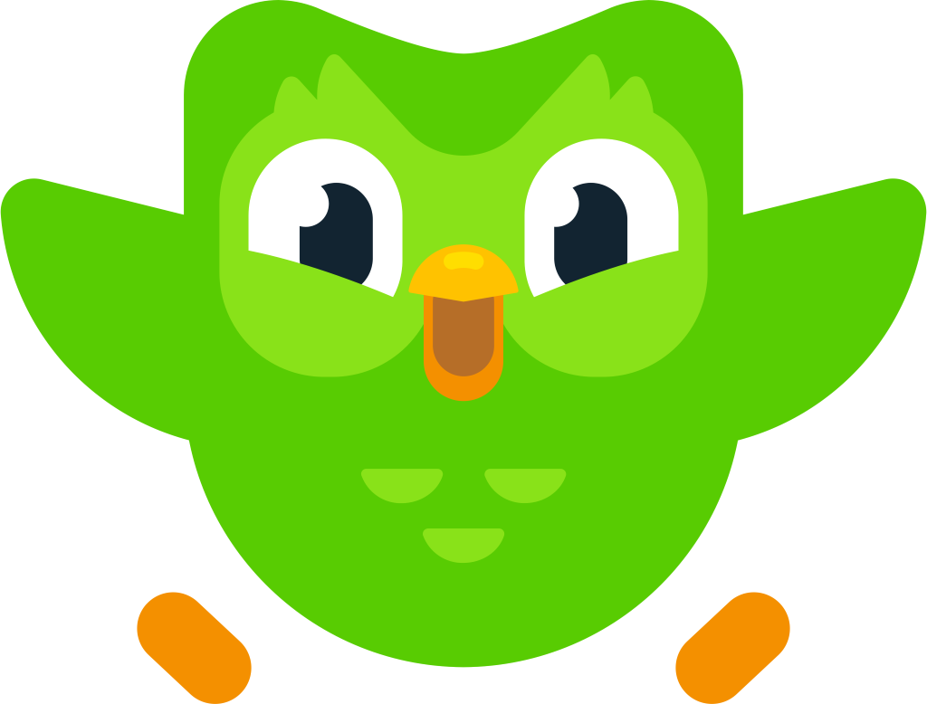 Duolingo logo, transparent, .png, icon