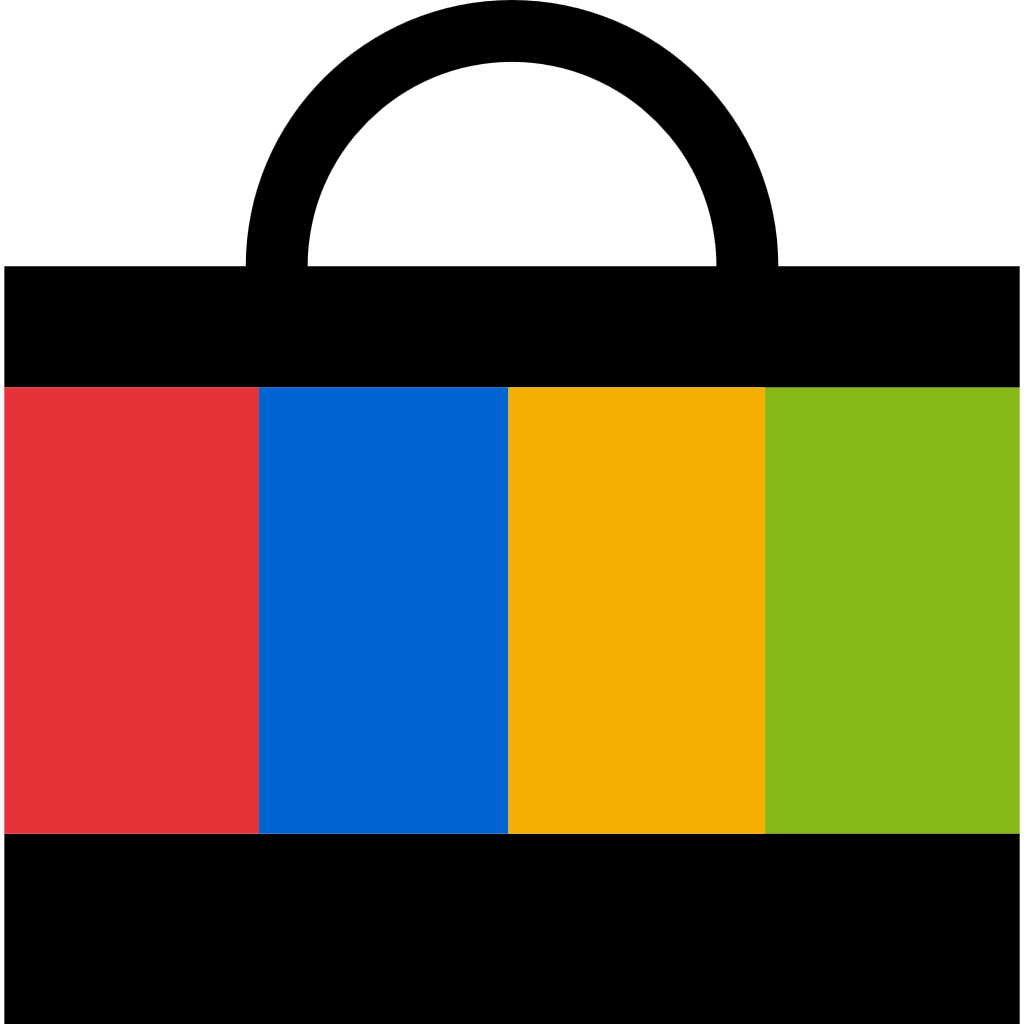 eBay logo, icon, .png, white (shopping_bag)