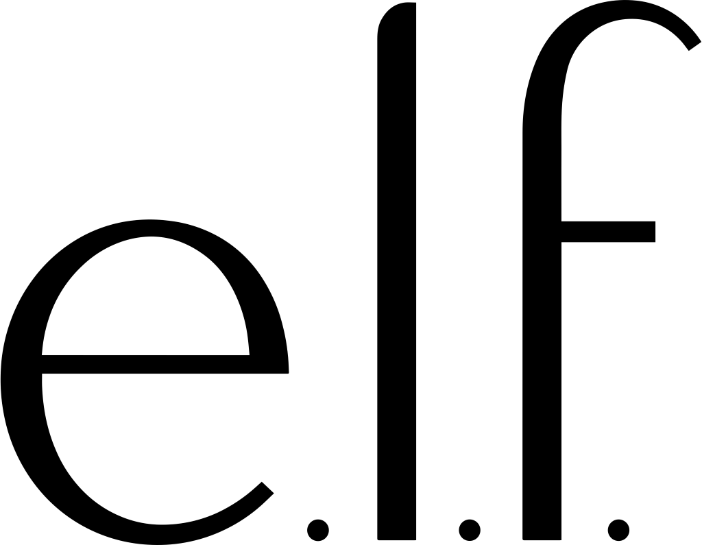 elf Cosmetics logo, .png, white