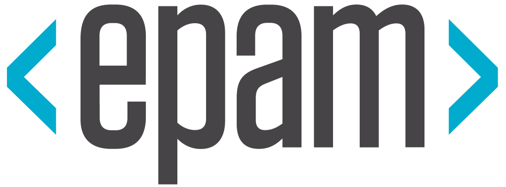 EPAM logo, white