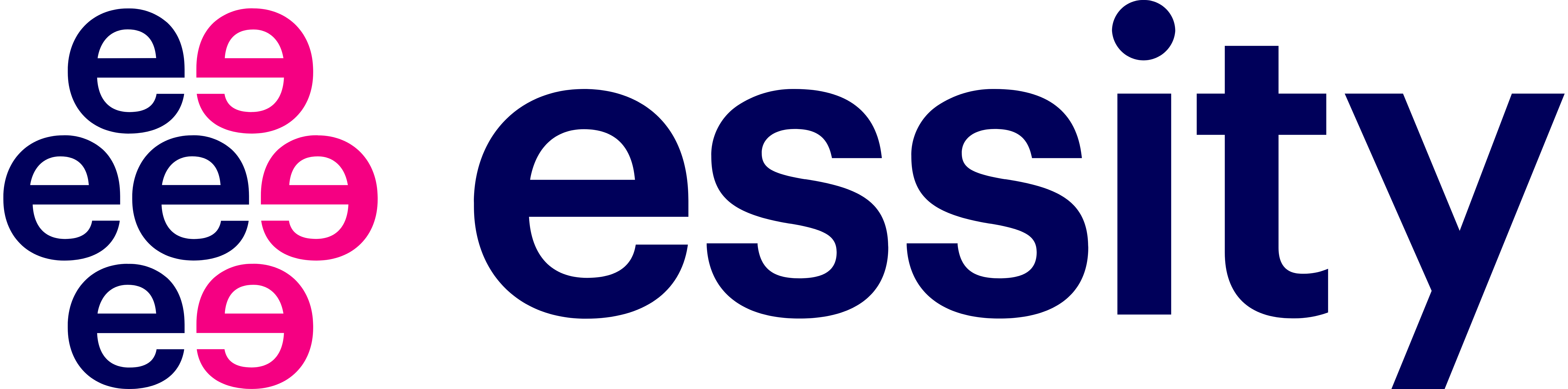 Essity logo, white, .png