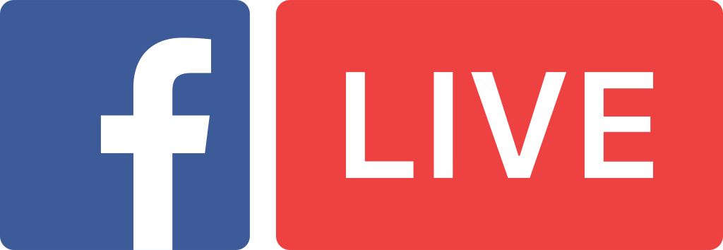 Facebook Live logo, transparent, .png