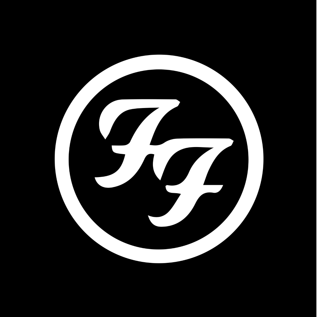 Foo Fighters logo, black, .png