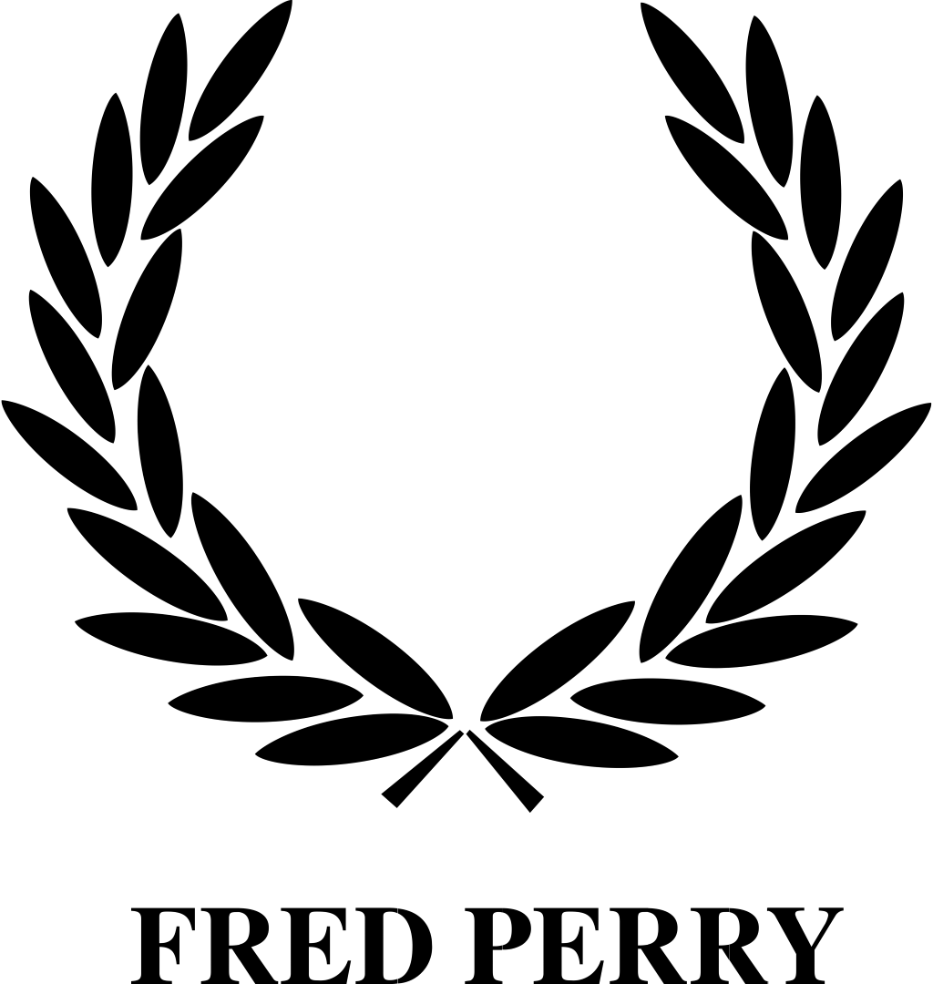 Fred Perry logo, .png, white