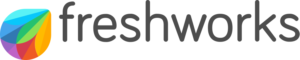 Freshworks logo, emblem, white, .png