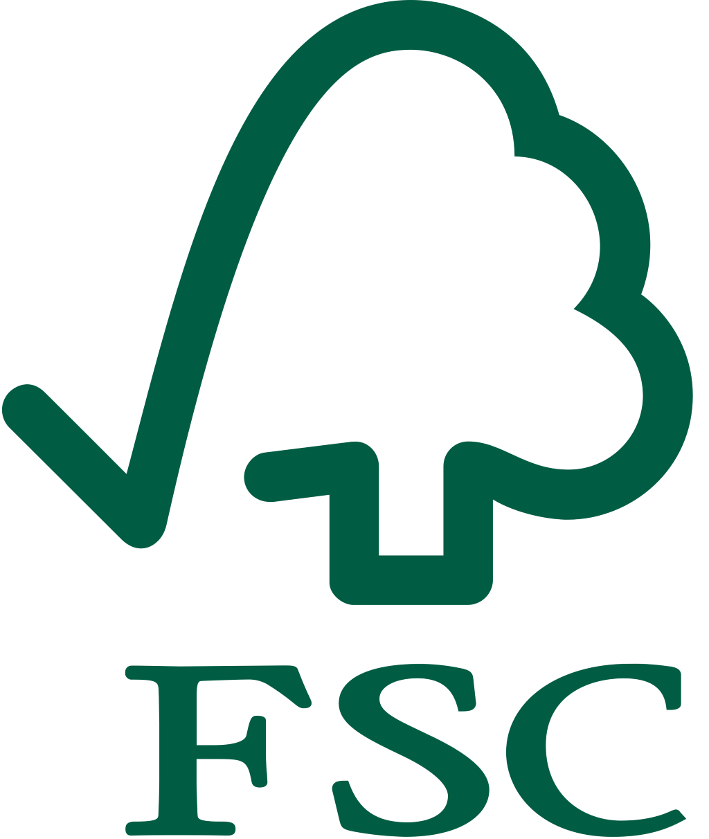 FSC (Forest Stewardship Council) logo, transparent, .png
