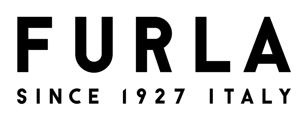 Furla logo, transparent, black, .png