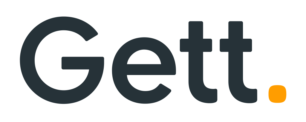 Gett logo, wordmark, white, png