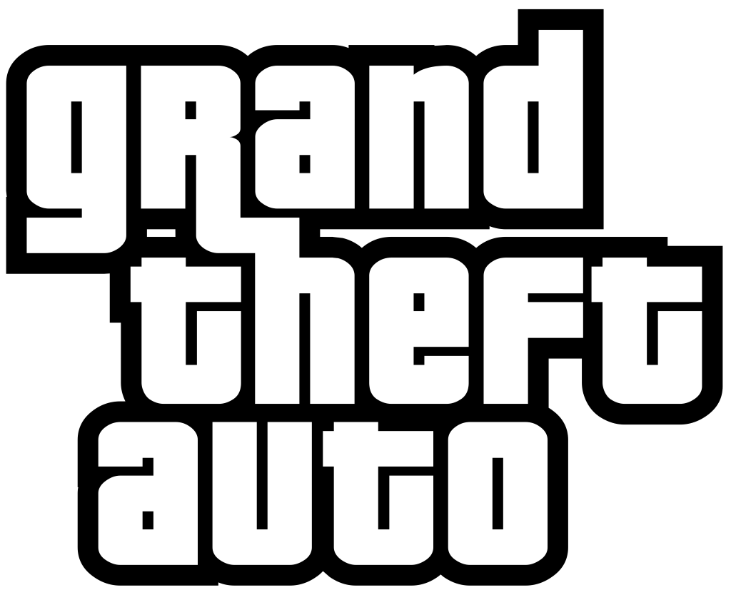 GTA (Grand Theft Auto) logo, transparent, .png